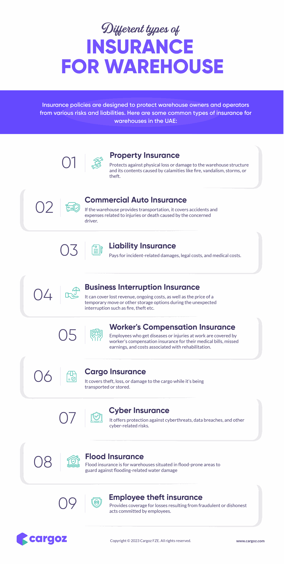 types of warehouse insurances